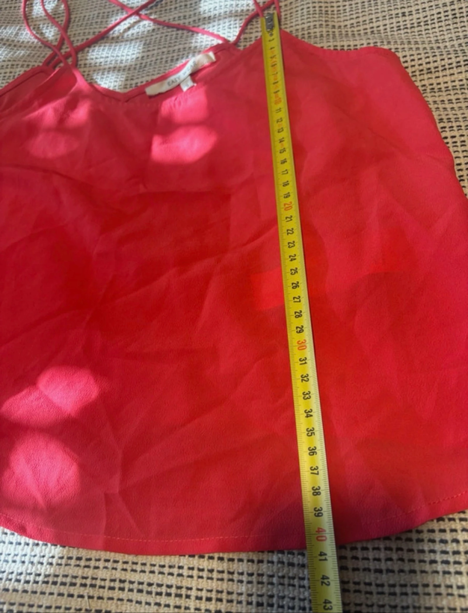 Top fluido tirantes cruzados Easy Wear S rojo coral – photo 7